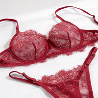 Sheer Floral Lace Set