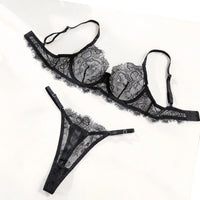 Sheer Floral Lace Set