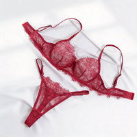 Sheer Floral Lace Set